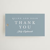 "Elegant bevel" - Wedding Favor Tags in Dusty Blue by Stacey Meacham - Front