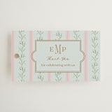 "Castle" - Wedding Favor Tags in Hummingbird by Claudia Orengo - Front