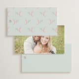 "Castle" - Wedding Favor Tags in Hummingbird by Claudia Orengo - Back of Card Options