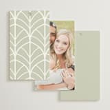 "Vintage Palms" - Wedding Favor Tags in Sand by Maria Alou - Back of Card Options