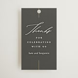 "Formal lines" - Wedding Favor Tags in Iron by Erica Krystek - Front