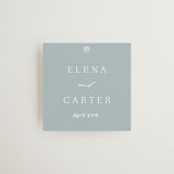 "Gilded Edge" - Wedding Favor Tags in Provincial by Angela Thompson - Front