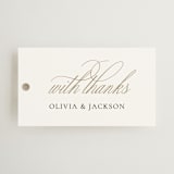 "Fineline" - Wedding Favor Tags in Spun Sugar by Jessica Williams - Front