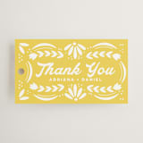 "Pretty Picado" - Wedding Favor Tags in Sunshine by Jessie Steury - Front