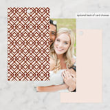 "There Will Be a Party" - Wedding Favor Tags in Terra Cotta by Amy Payne - Back of Card Options