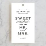 "Confection" - Wedding Favor Tags in Cloud by Jill Means - Front