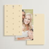 "Woven" - Wedding Favor Tags in Navy by Baumbirdy - Back of Card Options