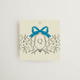 "Josephine" - Wedding Favor Tags in Marine by Jackie Crawford - Front
