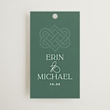 "Celtic Love Knot" - Wedding Favor Tags in Clover by Kerry Doyle - Front