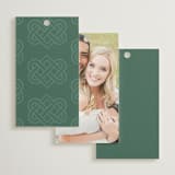 "Celtic Love Knot" - Wedding Favor Tags in Clover by Kerry Doyle - Back of Card Options