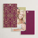 "Amber Palace" - Wedding Favor Tags in Garnet by Chris Griffith - Back of Card Options