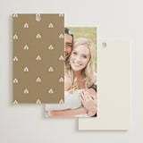 "Henna Stamp" - Wedding Favor Tags in Champagne by Oma N. Ramkhelawan - Back of Card Options