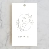 "Essential" - Wedding Favor Tags in Mist by Design Lotus - Front