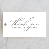 "chloe " - Wedding Favor Tags in Silk by Kelly Schmidt - Front