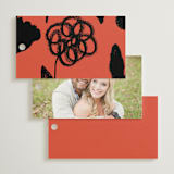 "Alaia" - Wedding Favor Tags in Verona Sunset by Blustery August - Back of Card Options