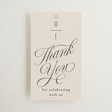 "Mirin" - Wedding Favor Tags in Linen by Kate Ahn - Front