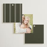 "refined" - Wedding Favor Tags in Deep Olive by Nicole Walsh - Back of Card Options
