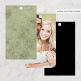 "Kota" - Wedding Favor Tags in Onyx by Nazia Hyder - Back of Card Options