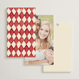 "Red Hearts" - Wedding Favor Tags in Champagne by Helena Vitto - Back of Card Options