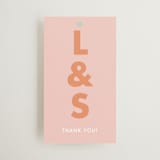 "Bubblegum" - Wedding Favor Tags in Candy by Catherine Culvenor - Front