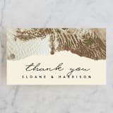"Organic Elegance" - Wedding Favor Tags in Sand by Carrie Moradi - Front