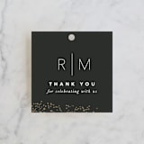 "Gather" - Wedding Favor Tags in Ebony by Leah Bisch - Front