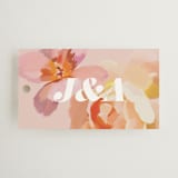"July Garden" - Wedding Favor Tags in Petal by Olivia Kanaley Inman - Front