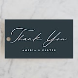"Modern Vintage" - Wedding Favor Tags in Jade by Emily Betts - Front