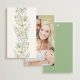 "Floral Arch" - Wedding Favor Tags in Greenery by Phrosné Barwood - Back of Card Options