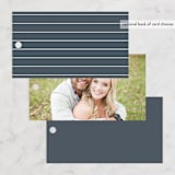 "Regal" - Wedding Favor Tags in Marine by Lauren Chism - Back of Card Options