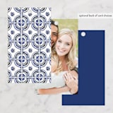 "watercolor tile" - Wedding Favor Tags in Cobalt by Katharine Watson - Back of Card Options
