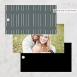 "Postale" - Wedding Favor Tags in Ebony by Ann Gardner - Back of Card Options