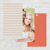 "Lines" - Wedding Favor Tags in Melon by JeAnna Casper - Back of Card Options