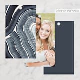 "Painted Trails" - Wedding Favor Tags in Navy by Alethea and Ruth - Back of Card Options