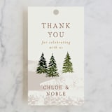 "Into the Forest" - Wedding Favor Tags in Cream by Alethea and Ruth - Front