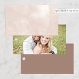 "Modern Rings" - Wedding Favor Tags in Blush by Hooray Creative - Back of Card Options