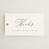 "Ashbury" - Wedding Favor Tags in Ink by Kristie Kern - Front