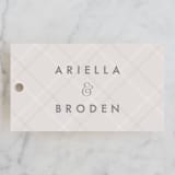 "Winter Birch" - Wedding Favor Tags in Natural by Melanie Severin - Front