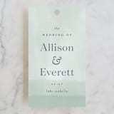"Delicate Garden" - Wedding Favor Tags in Wildflower by Ashley DeMeyere - Front