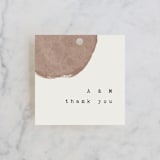 "Minimalist Shapes" - Wedding Favor Tags in Natural by Heather Cairl - Front
