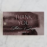 "Layers" - Wedding Favor Tags in Truffle by Yaling Hou Suzuki - Front