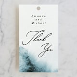 "Ocean Vibes" - Wedding Favor Tags in Sky by Marina Onoprienko - Front