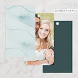 "Ocean Vibes" - Wedding Favor Tags in Sky by Marina Onoprienko - Back of Card Options