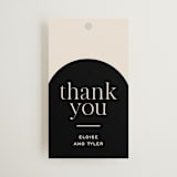 "Little party big love" - Wedding Favor Tags in Noir by Jessica Corliss - Front