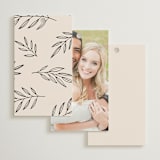 "Little party big love" - Wedding Favor Tags in Noir by Jessica Corliss - Back of Card Options