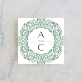 "Ornate" - Wedding Favor Tags in Sage by Jen Owens - Front