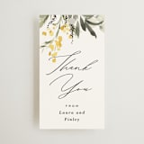 "mimosa" - Wedding Favor Tags in Dandelion by Everett Paper Goods - Front
