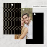 "jewel" - Wedding Favor Tags in Onyx by Susan Moyal - Back of Card Options