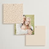 "Monogrammed Floral" - Wedding Favor Tags in Harvest by Susan Moyal - Back of Card Options