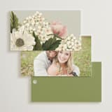 "Floral Tribute" - Wedding Favor Tags in Moss by Chris Griffith - Back of Card Options